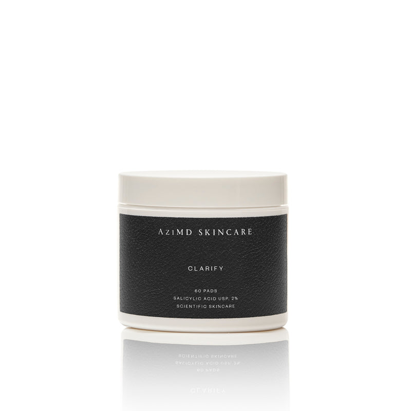 Clarify Pads — Acne Treatment Pads by AziMD Skincare, dermatologist-formulated by Dr. Azadeh Shirazi